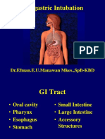 Nasogastric Intubation: DR - Efman.E.U.Manawan Mkes.,Spb-Kbd