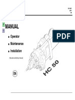 Manual: Operator Maintenance Installation