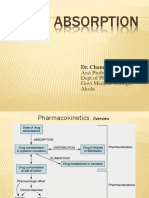 Drug Absorption: Dr. Chandane R. D