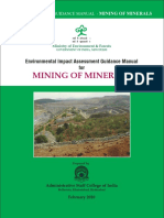 Mining of Minerals: Environmental Impact Assessment Guidance Manual For