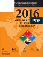 Guia de Respuesta en Caso de Emergencia 2016