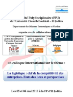 Colloque Logistique FPJ