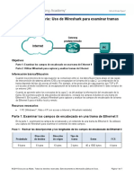 5.1.4.3 Lab - Using Wireshark To Examine Ethernet Frames Con Datos de Casa