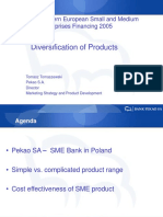 Diversification of Products: Central & Eastern European Small and Medium Enterprises Financing 2005