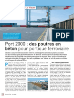 Port 2000: Des Poutres en Béton Pour Portique Ferroviaire: Chantier