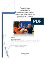 Desarrollo de Estimulacion Socioemocional en Niños de 0 A 2 Años de Edad