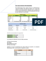 Caso Selección de Proveedores