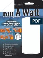 P4400 Kill-a-Watt Meter Packaging and Manual