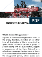 Enforced Disappearance