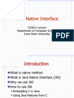 Java Native Interface: CS587x Lecture Department of Computer Science Iowa State University