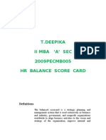 HR Score Card