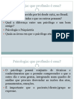 Psicologia Como Profissão