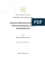 Projeto Preliminar de Uma Unidade de Produção de Polipropileno