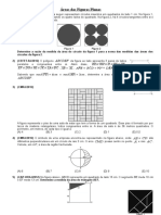 Áreas Das Figuras Planas