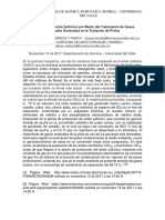 Producción de Ácido Sulfúrico Por Medio Del Tratamiento de Gases Residuales Generados en La Tostación de Piritas