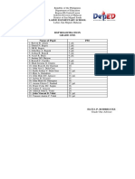 BSP Registration Grade One Name of Pupil P50: Labne Elementary School