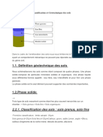 Classification Et Géotechnique Des Sols