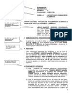 DEMANDA de ALIMENTOS y Sus Partes-Para Sustentar Tesis