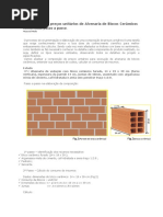 Modelo Calculo de Consumo Alvenaria