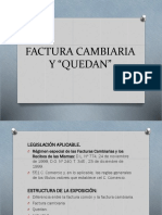 Factura Cambiaria y Quedan