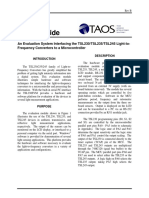 An Evaluation System Interfacing The TSL230/TSL235/TSL245 Light-To - Frequency Converters To A Microcontroller