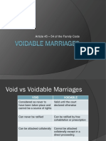 Voidable Marriages