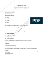 JSTSE Science-Math Paper 16 - 17 Aryan Classes