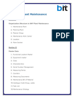 Plant Maintenance: Section I Organization Structure in SAP Plant Maintenance