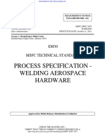 MSFC-SPEC-3679 - Process Specification Welding Aerospace Hardware