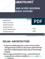 Passive and Active Building Energy Systems