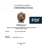 Seccionamiento de Canal de Irrigacion, Pampa Del Arco