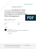 Cheminform Abstract: Basic Concepts in Environmental Geochemistry of Sulfidic Mine-Waste Management