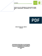 Analisis Comparativo de Los Criterios de Selección Entre Plataformas Marinas Petroleras