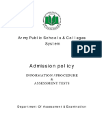 Admission Procedure (Assessing Child)