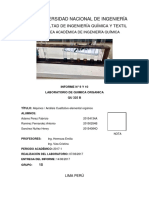 Informe 9 y 10 Quimica Organica