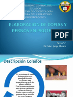 Elaboración de Cofias y Pernos en Prótesis Fija