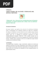 UNIDAD 1, Visión General de Anatomía y Fisiología