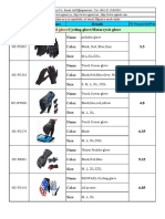 Catalogue of Gloves