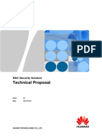 Technical Proposal For The NAC Security Solution (V100R001C00 - 01)