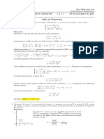 Corrección Segundo Parcial de Cálculo III, 30 de Noviembre de 2017