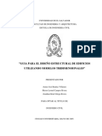 Guía para El Diseño Estructural de Edificios Utilizando Modelos Tridimensionales