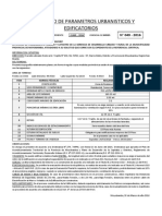 Certificado de Parametros Urbanisticos y Edificatorios