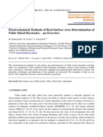 Electrochemical Methodsof Real Surface Area Determinationof Noble Metal Electrodesan Overview