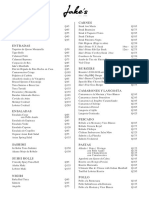 Single Page Menu - Jakes 2017