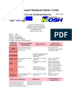 International Chemical Safety Cards: Cobalt (Ii) Acetate Tetrahydrate