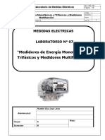 Lab07 - Medidores de Energia Monofasicos y Trifasicos