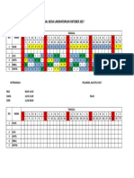 Jadwal Kerja Laboratorium Oktober 2017