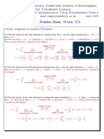 2014-15 Problem Sheet: Week XX: EX1401 Engineering Mathematics: Civil Engineering Part I