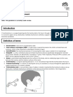 Clinical Guidelines (Nursing) : Tracheostomy Management