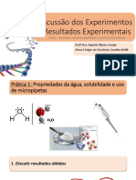 Discussão e Resultados de Experimentos TBQ Laboratorio